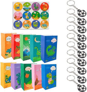 Confezioni di regalo da 32 pezzi con tema dinosauro - Sacchetti di carta - Regali per ospiti - Borse regalo - Materiale ecologico