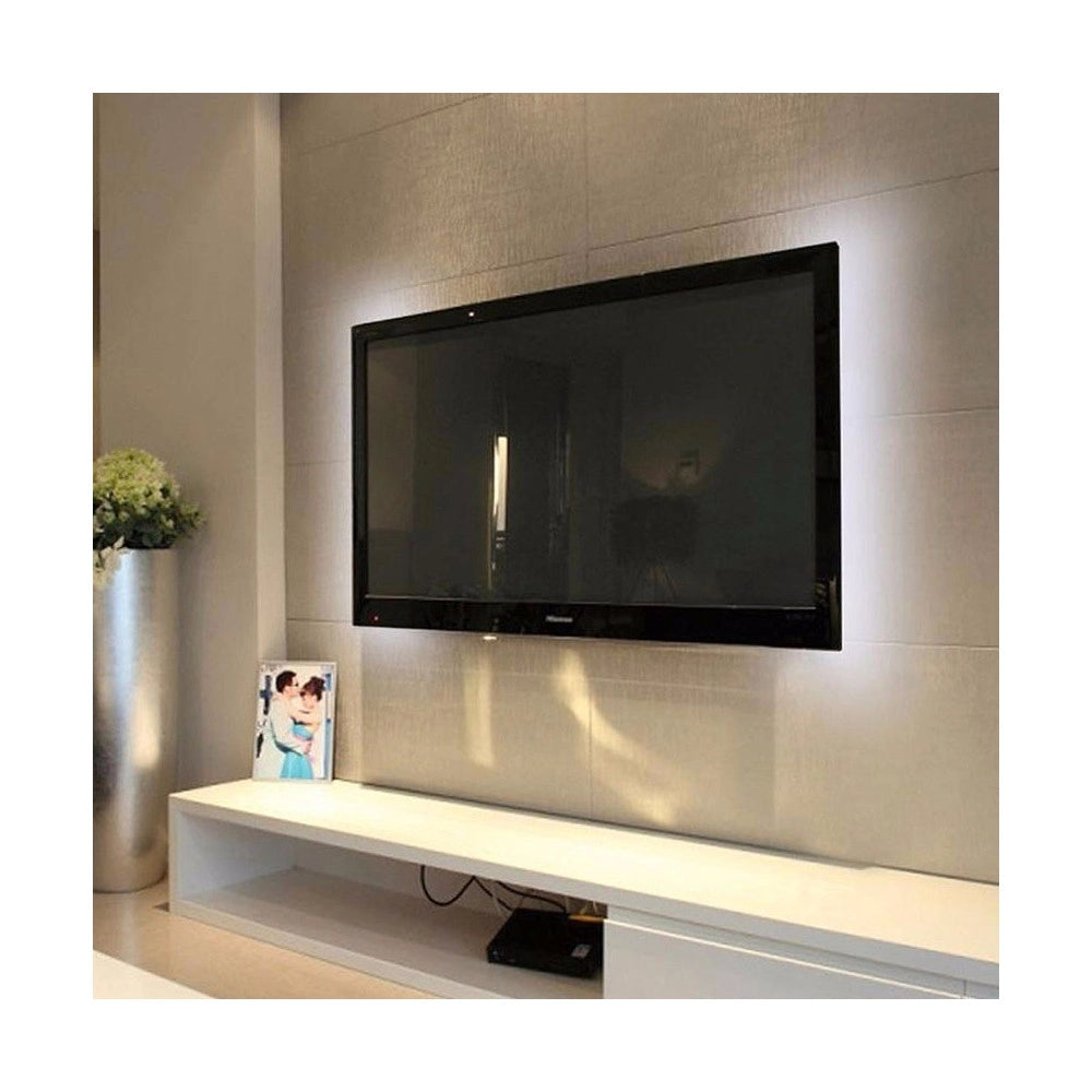 Trade Shop - Strip Led Luce Fredda Striscia 90 Cm Usb Per Retroilluminazione Televisore Tv -