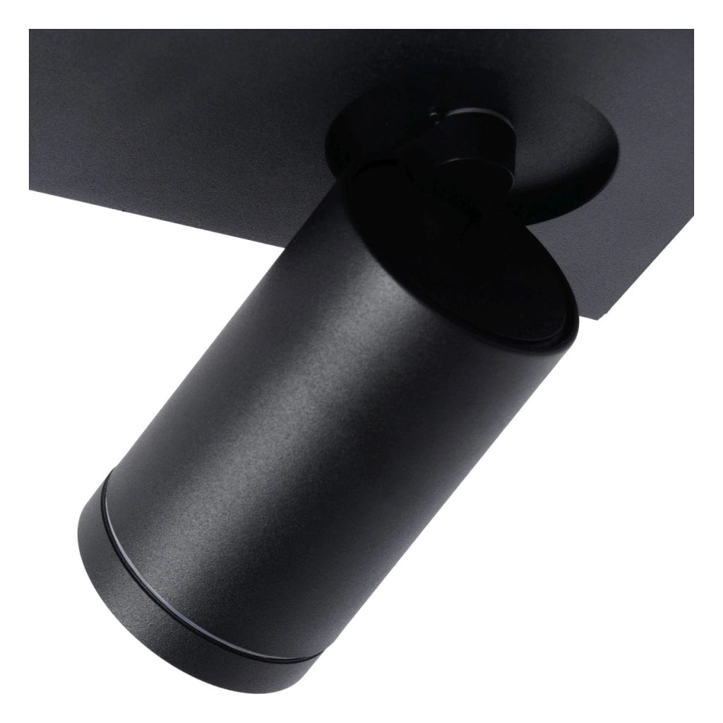 Lucide Taylor plafoniera 4 luci GU10 nera IP44 2200-3000K