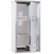 Armadio Farmacia 3 Ripiani Porta Vetro ¨C zephmum ¨C 25x12x48 cm Acciaio Inox