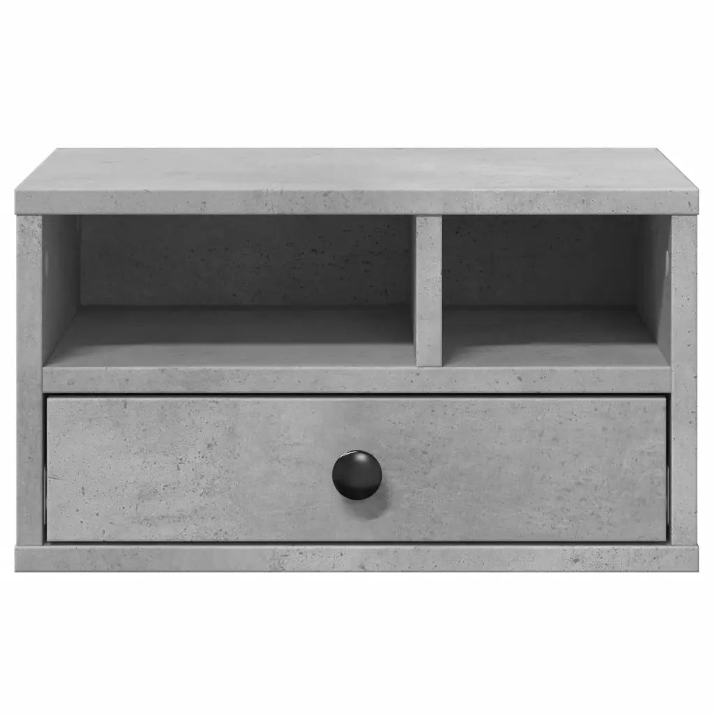 Supporto Stampante Grigio Cemento 40x32x22,5 Legno Multistrato CFW5527312