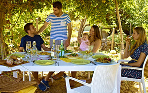 Tavolo da Giardino 160,5x94,5x74,5 cm in Resina Keter Melody Bianco