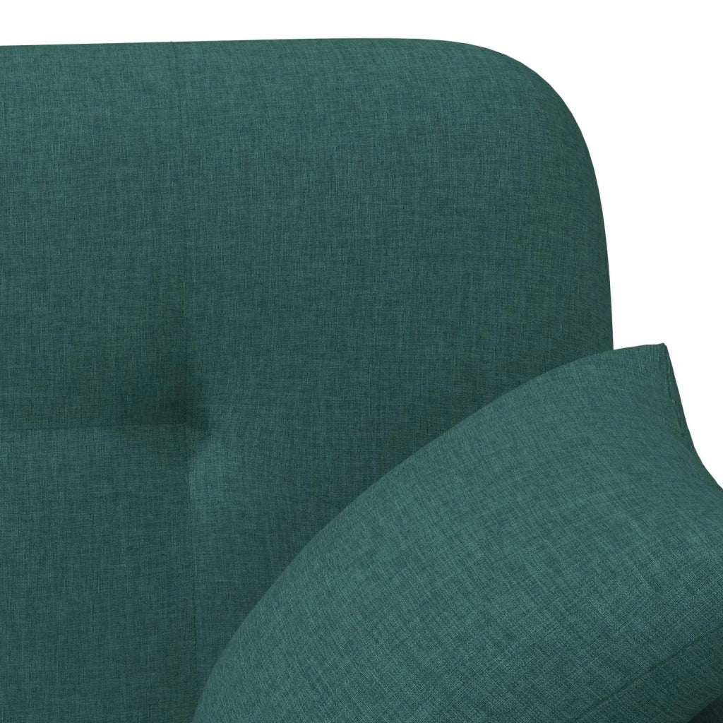 Loveseat con bottoni imbottiti Verde Scuro 120 x 65 x 79 cm 42041814