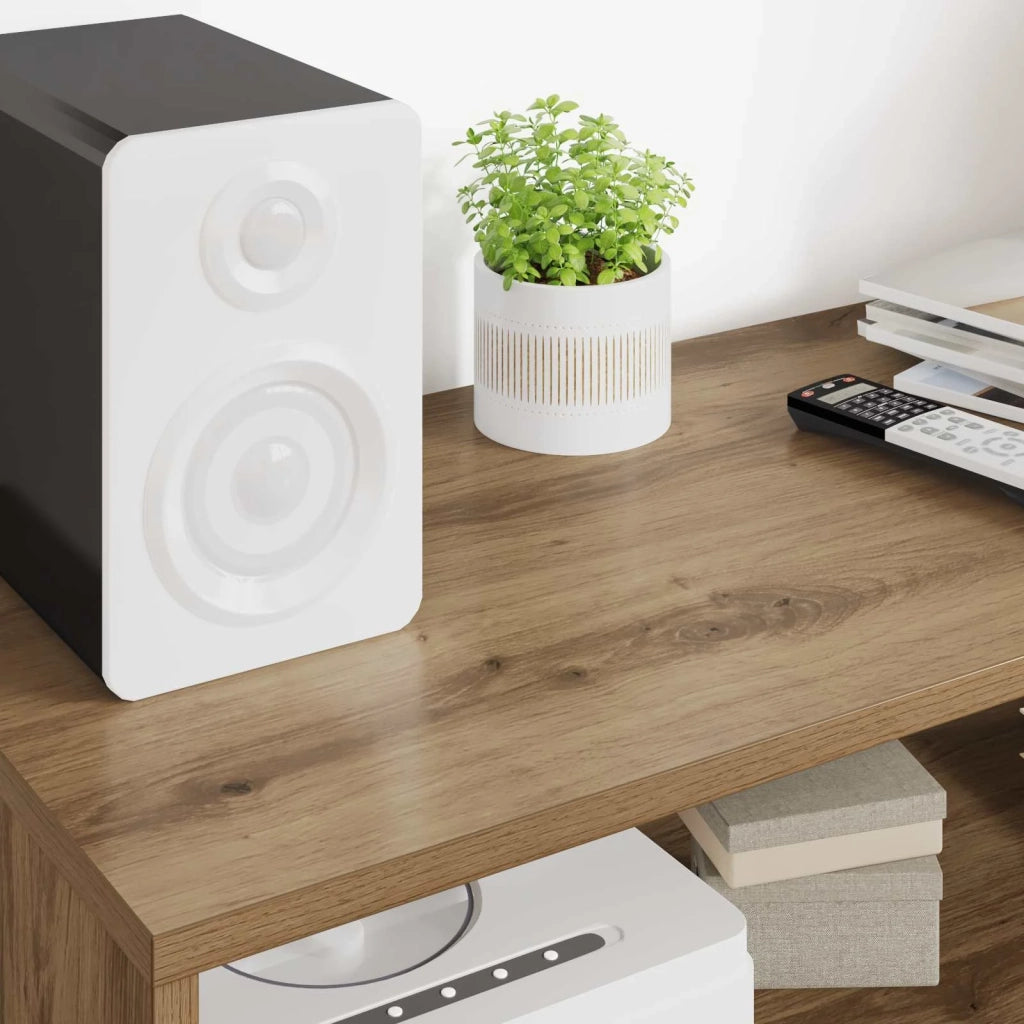 Mobile TV-Credenza per TV Rovere artigianale 100 x 35 x 40 cm Legno multistrato