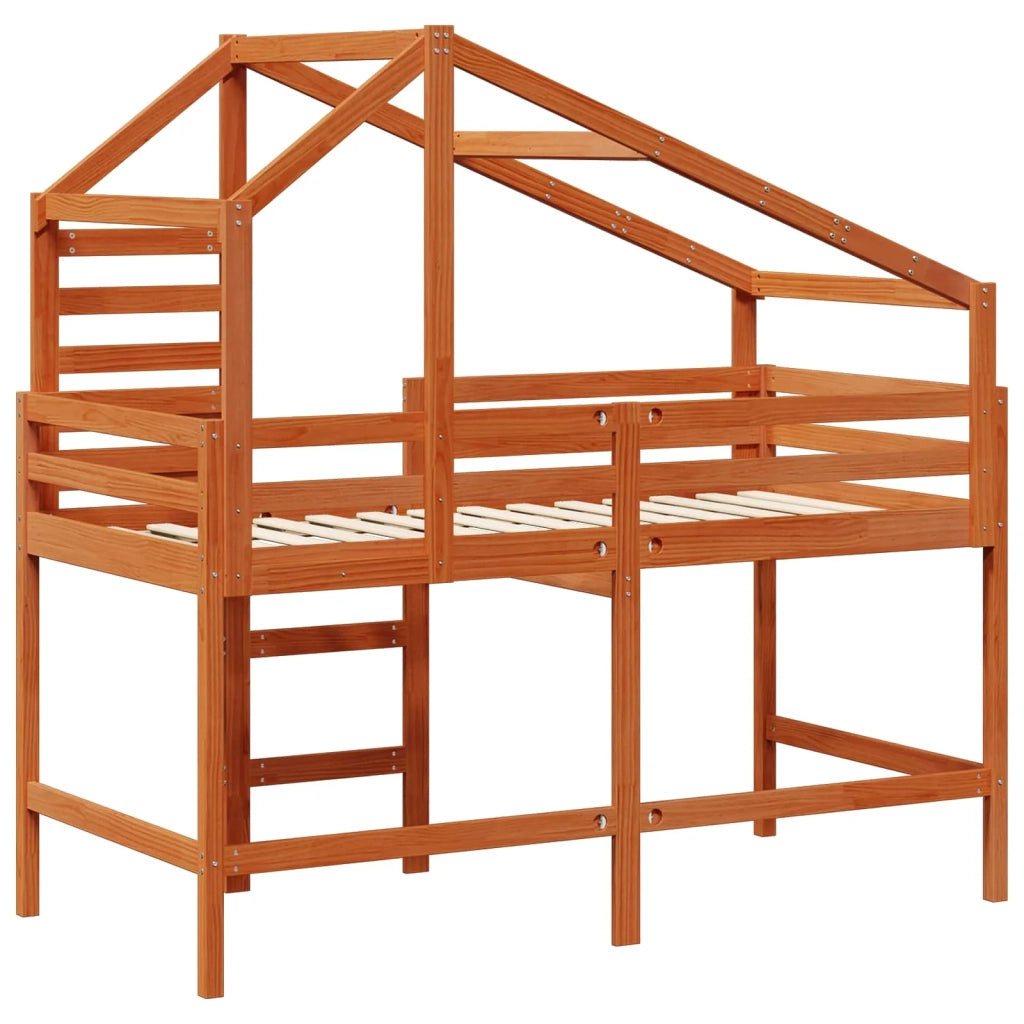 Struttura per letto soppalco Marrone Cera 90 x 190 cm 3422701