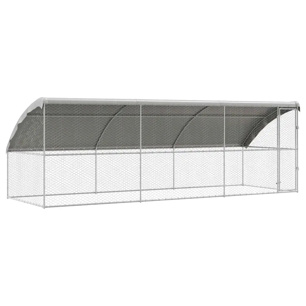 Cuccia per cani 3 pcs Argento 6 x 2 x 2 m Acciaio zincato