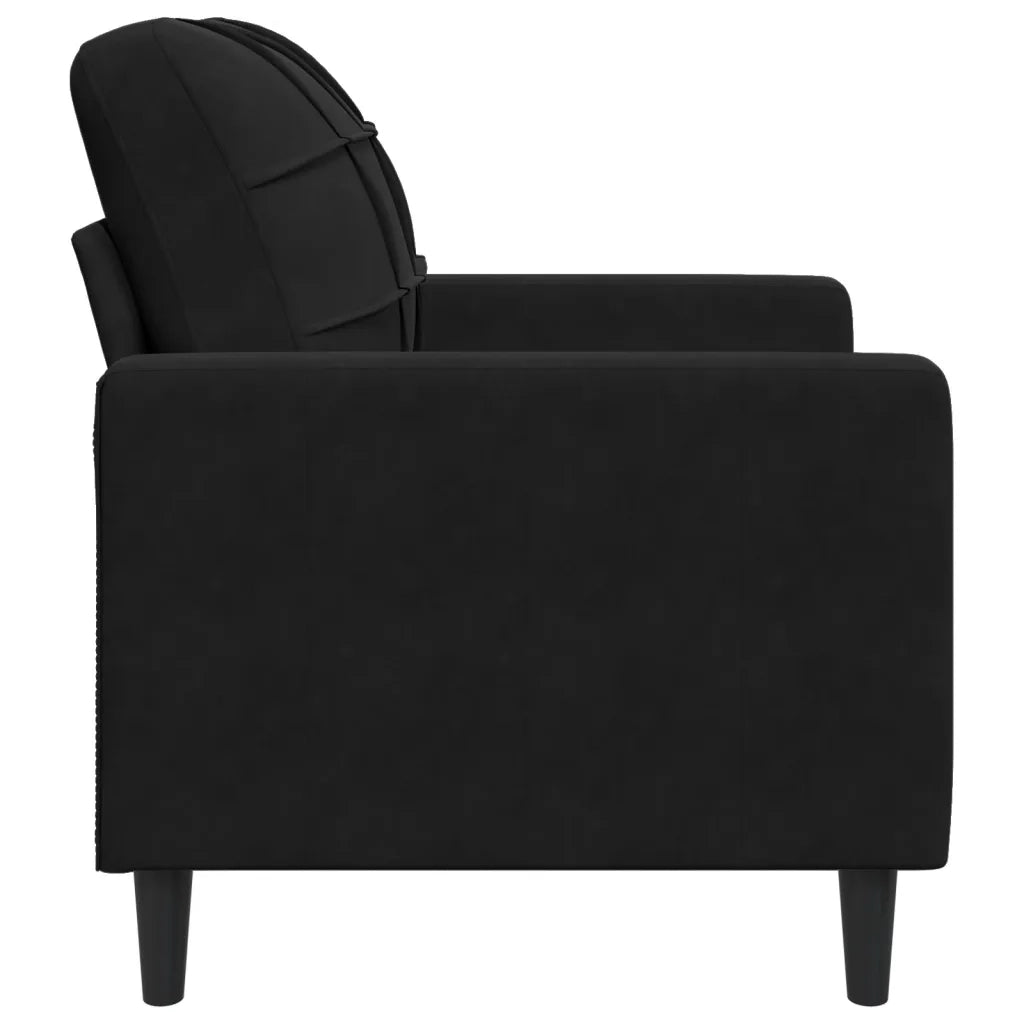 Divano Sedia-Poltrona Nero 60 cm Velluto 523017