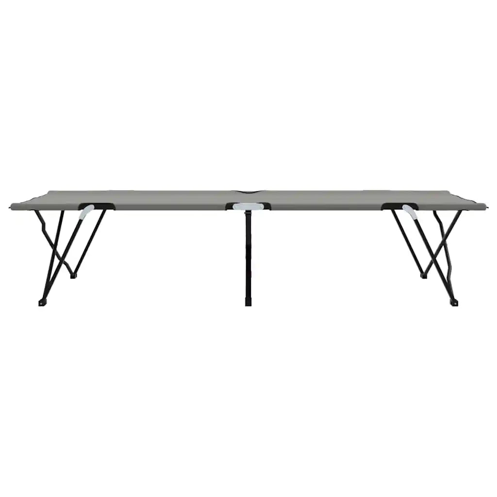 Letto da campeggio pieghevole 2 pz Grigio 206 x 76 x 74 cm CFW8812857