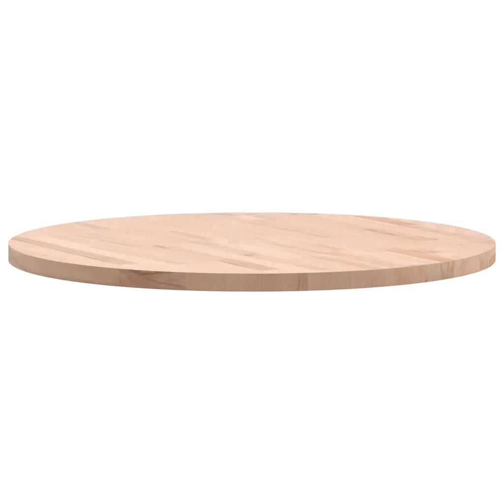 Piano per Tavolo Ã˜70x2,5 cm Rotondo in Legno Massello di Faggio