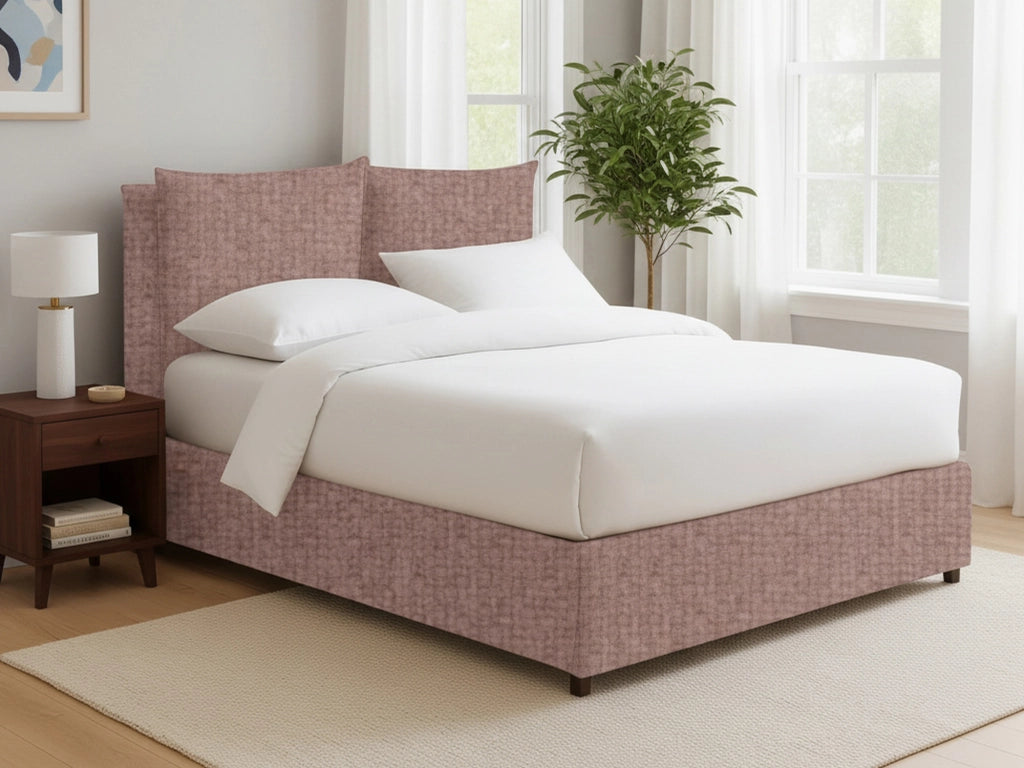 Todmorden, Letto Singolo Sfoderabile Made in Italy, Rosa Antico