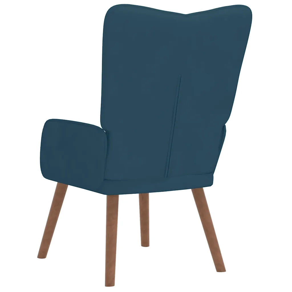 Poltrona Relax | Sedia Relax Blu in Velluto