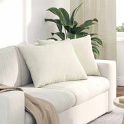 Cuscini da Divano 2 pcs Crema 70 x 50 cm Tessuto in Cords