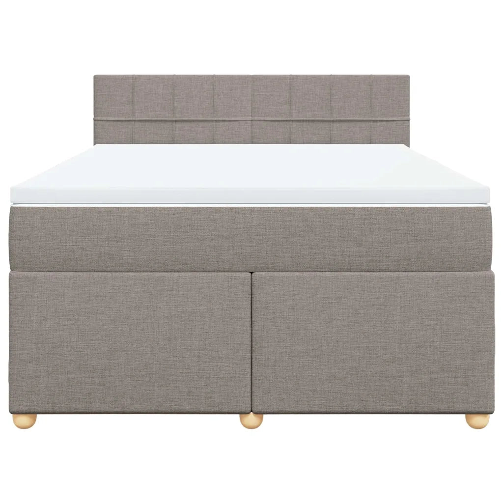 Giroletto a Molle con Materasso Tortora 140x190 cm in Tessuto 3288979