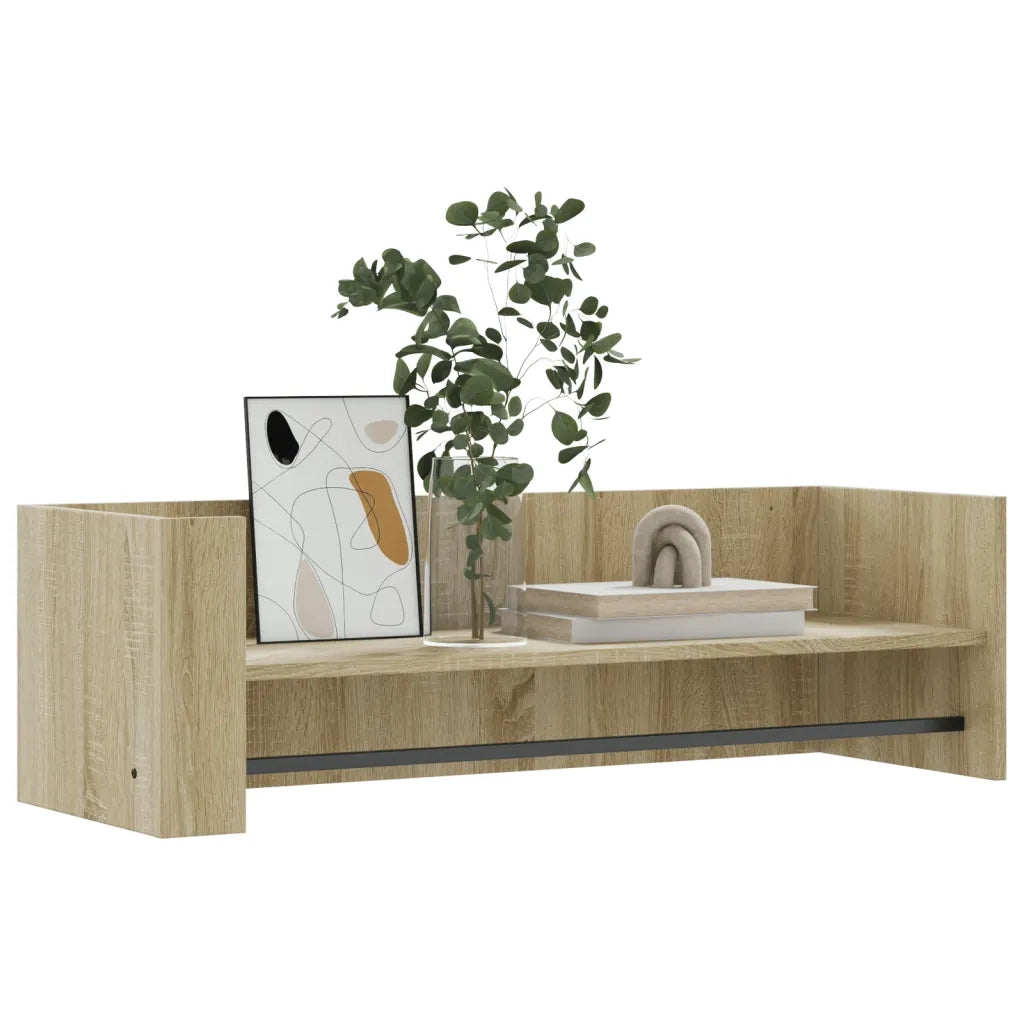 Scaffale a Parete Rovere Sonoma 100x35x30,5cm Legno Multistrato 848460