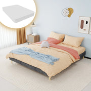 Letto Matrimoniale in Velluto ¨C MINIMAL ¨C Grigio 140x200 con Materasso