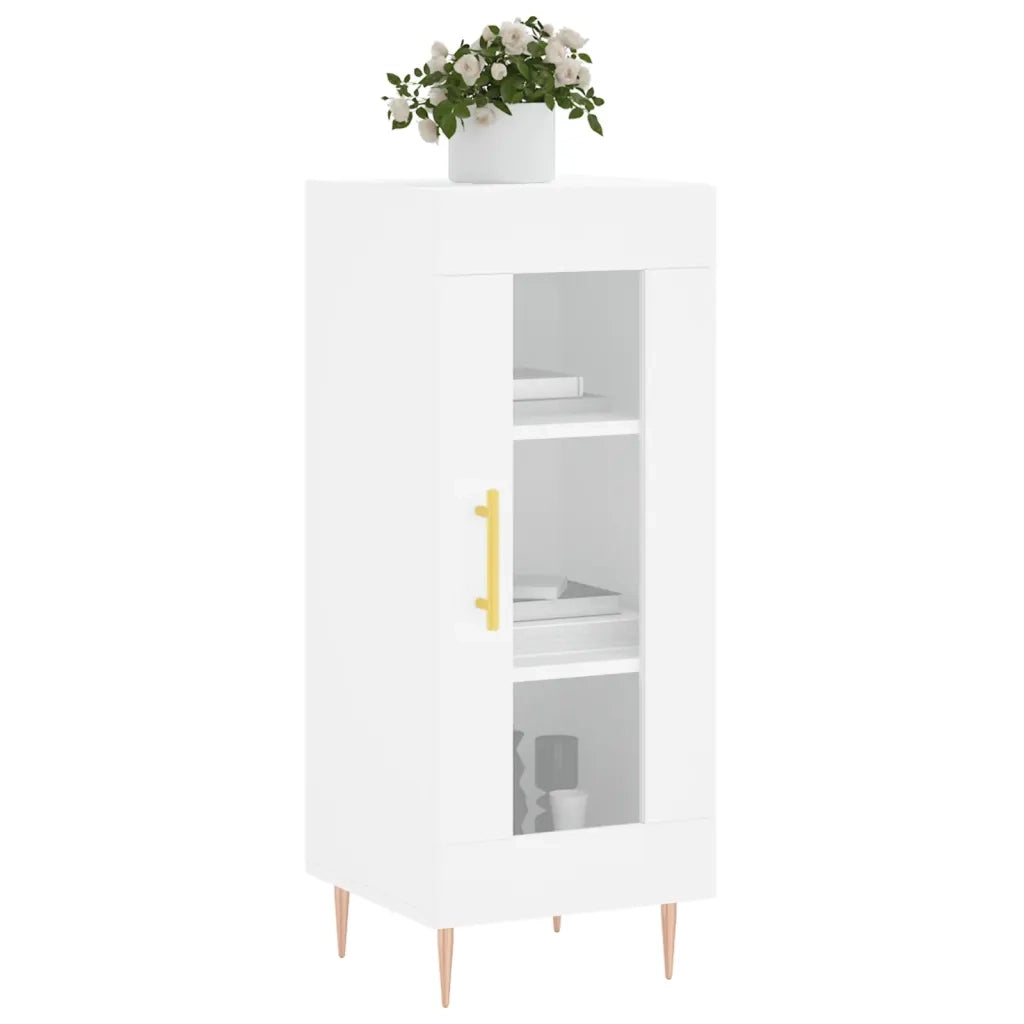 Credenza Bianca 34,5x34x90 cm in Legno Multistrato 828780
