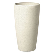 Vaso per fiori Fioriera alta in pietra beige 58 x ø 31 cm Accessori per la decorazione di interni e interni moderni e minimalisti