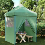 vidaXL Tendone per Feste Pieghevole Pop-Up con 4 Pareti Verde