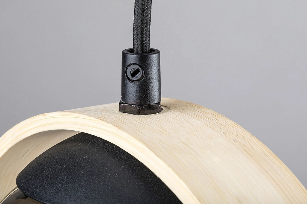 Lampada a sospensione Rabalux Peyton E14 15W faggio