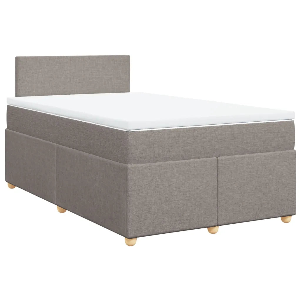 Giroletto a Molle con Materasso Tortora 120x200 cm in Tessuto 3288944