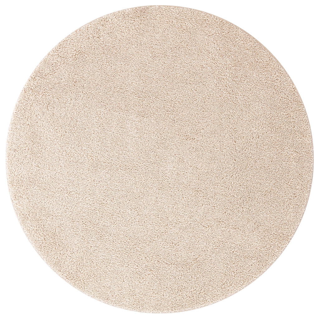 Tappeto Shaggy con Retro in Lattice Crema Ã¸160 cm