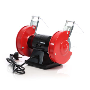 Doppia smerigliatrice 120W 2950 giri/min con 2 mole Ø125mm per sgrossatura e finitura