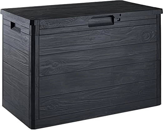 BAULE DA ESTERNO 160 LT EFFETTO LEGNO 77,5X44,5X H53 CM