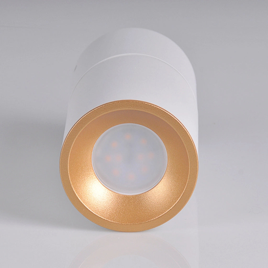Faretto soffitto orientabile GU10 bianco oro NIXA Polux