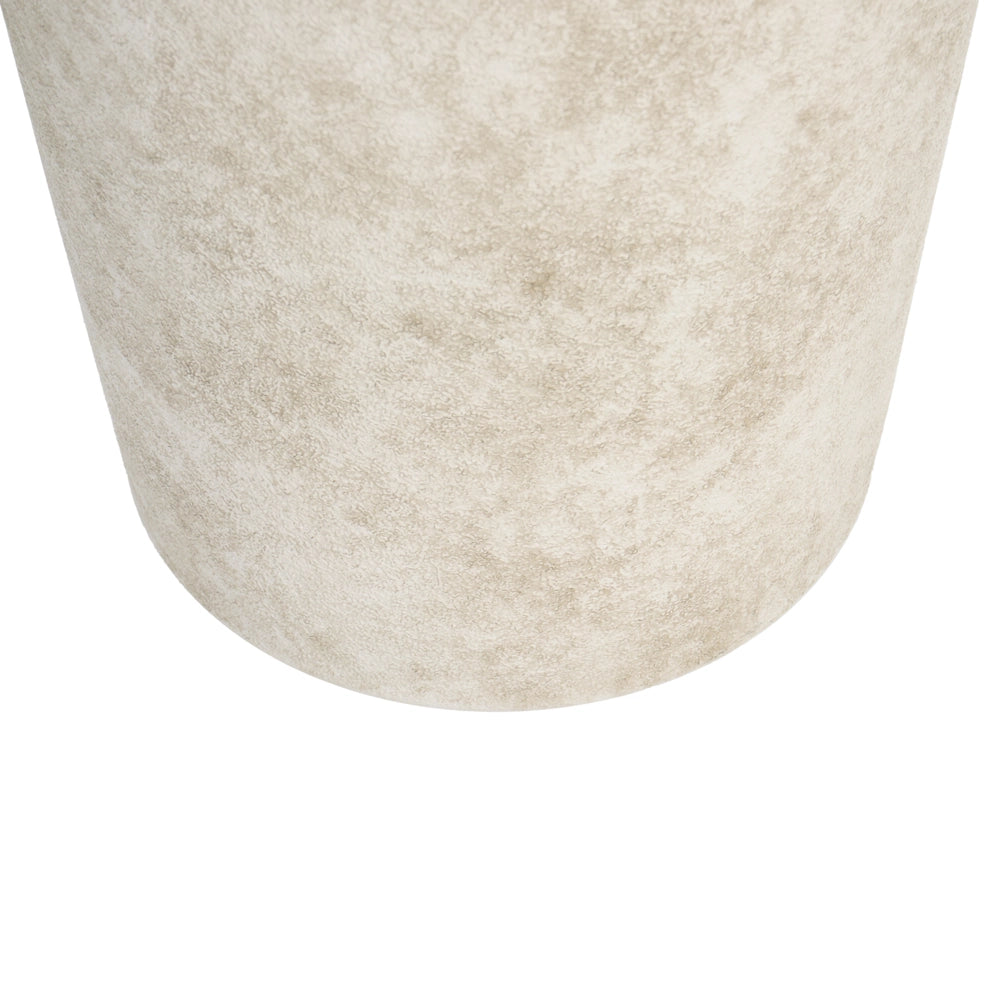 Vaso da fiori alto in pietra per giardino, per interni ed esterni 37x62 cm beige chiaro giardino terrazzo