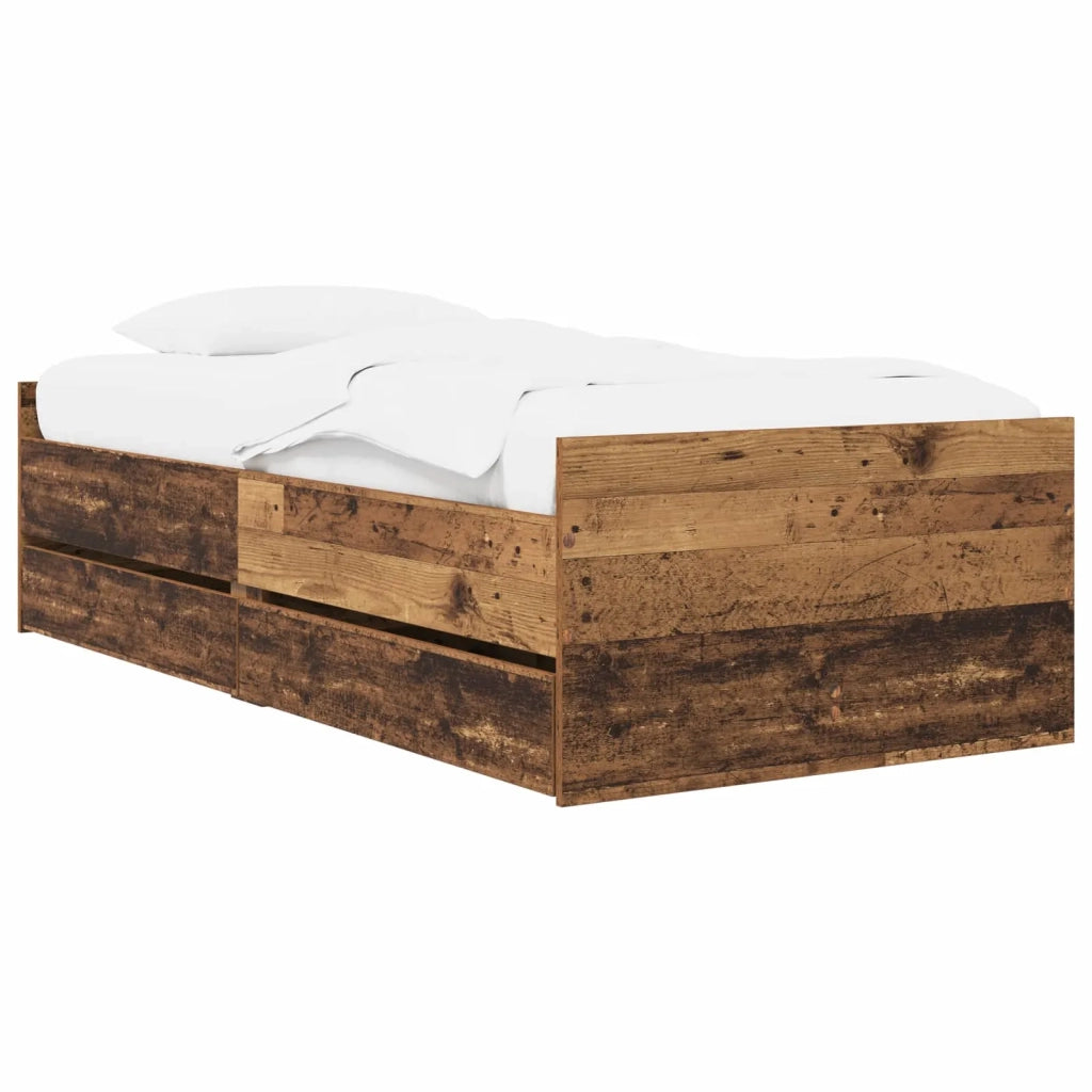 Telaio del letto con storage Legno antico 80 x 200 cm 3429624