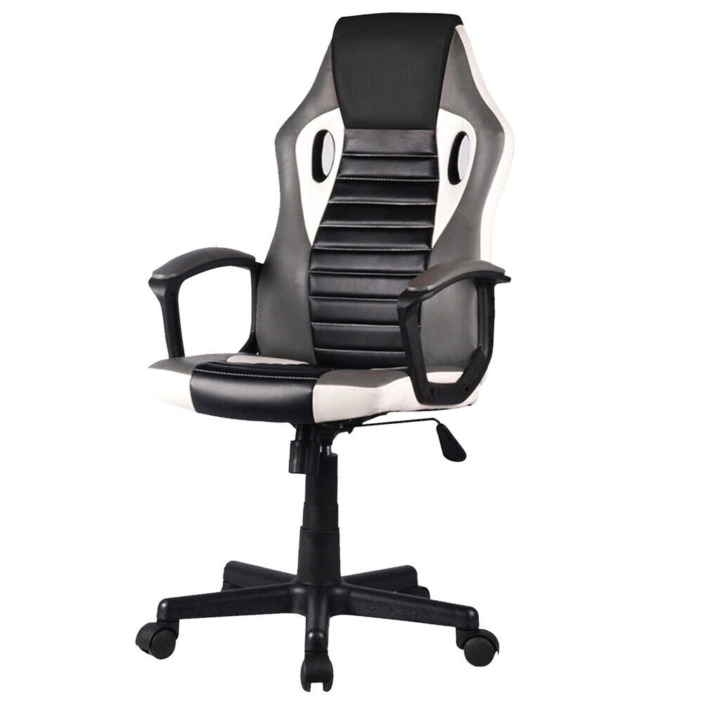 Sedia Poltrona Gaming Scrivana Ufficio Casa Regolabile Girevole Direzionale Grey