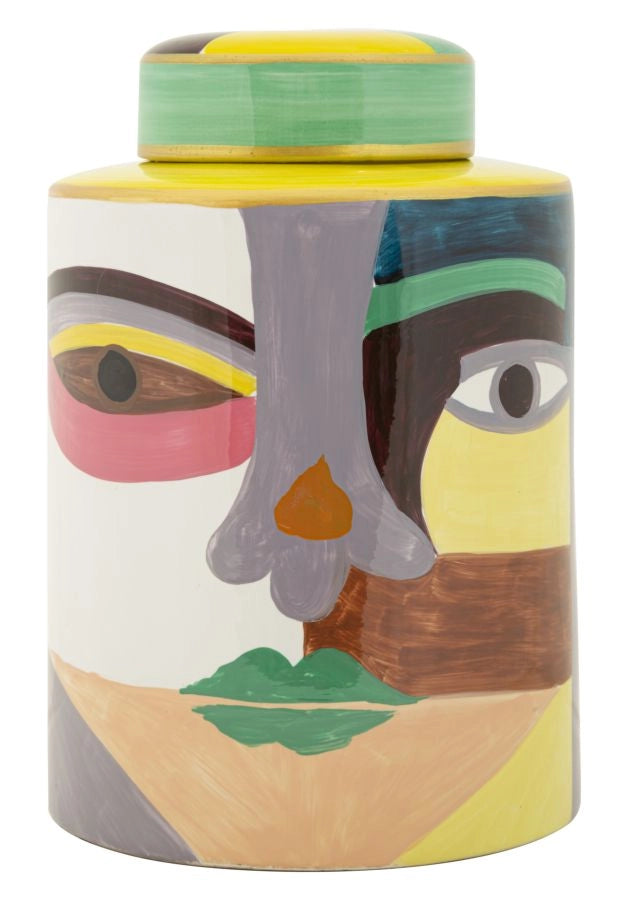 Vaso Piccassy Color Top Ø19x28 cm in Ceramica Multicolor