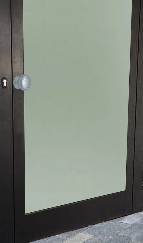 Pomolo fisso per porta SAGUATTI 161/60EB in alluminio argento satinato