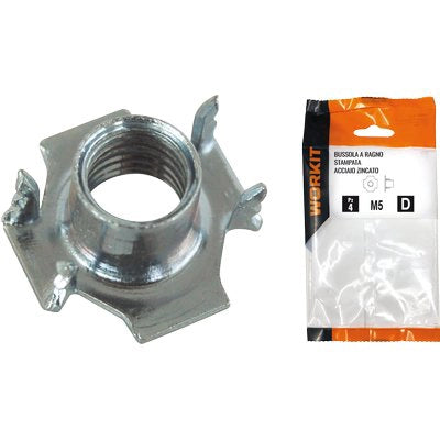 BUSSOLA A RAGNO SELF WORKIT - STAMPATA ACCIAIO ZINCATO M 10 CF=PZ 10- 3 confezioni