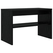 Mobile TV rettangolare moderno con eleganti ripiani soggiorno 60 x 30 x 40 cm in legno di truciolato di rovere nero 02_0058362