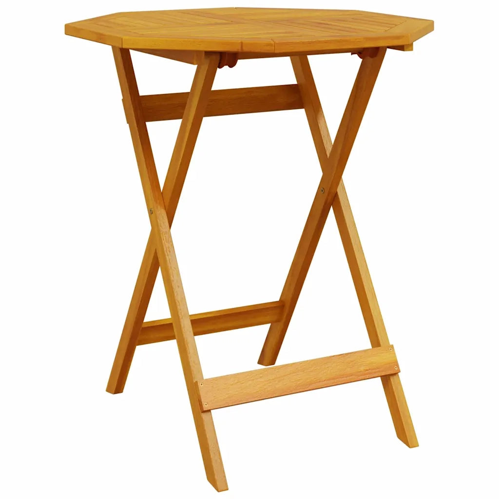 Tavolo da Giardino Pieghevole Ã˜70x75cm Legno Massello di Acacia