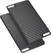 Piatto grill per piastre a induzione e piastre a gas - Piatto Teppanyaki con maniglie laterali - 459 x 259 x 17 cm - Ottone - 1 confezione