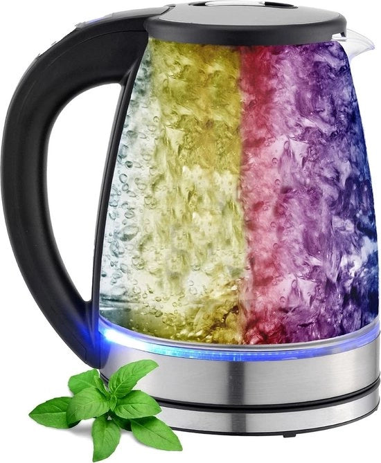 Theekoker a vapore con doppio strato - 18 Liter - 2200 Watt - BPA-free - Funzione di riscaldamento - Illuminazione a LED - Regolazione di temperatura - 40 °C a 100 °C
