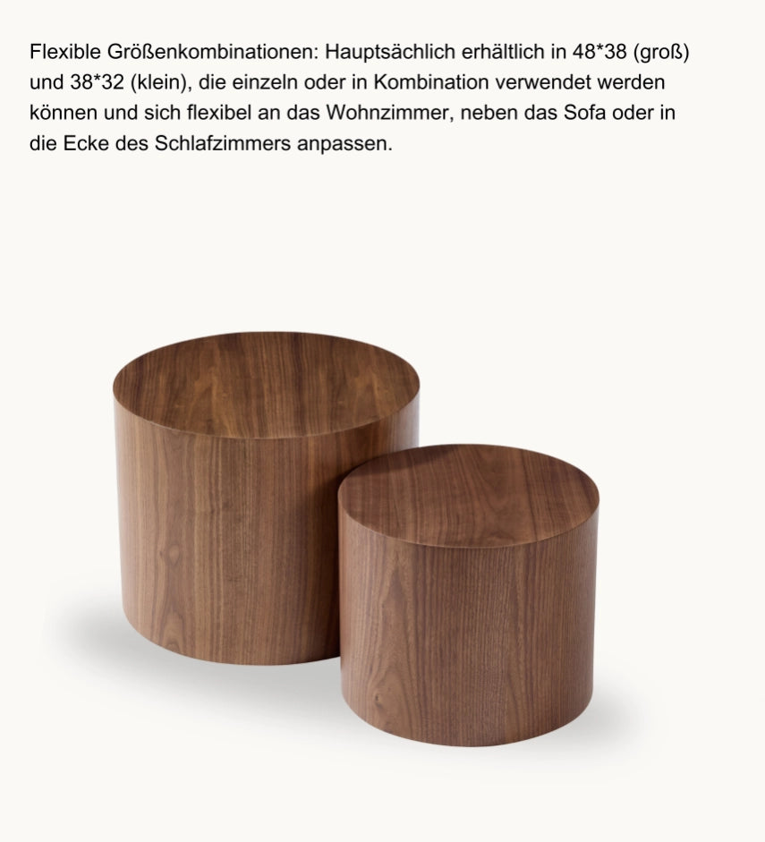 Set di 2 tavolini modulari impilabili - Xylo - Nero e 2 colori, convertibili e poco ingombranti per il soggiorno ?480*380+ ?380*320