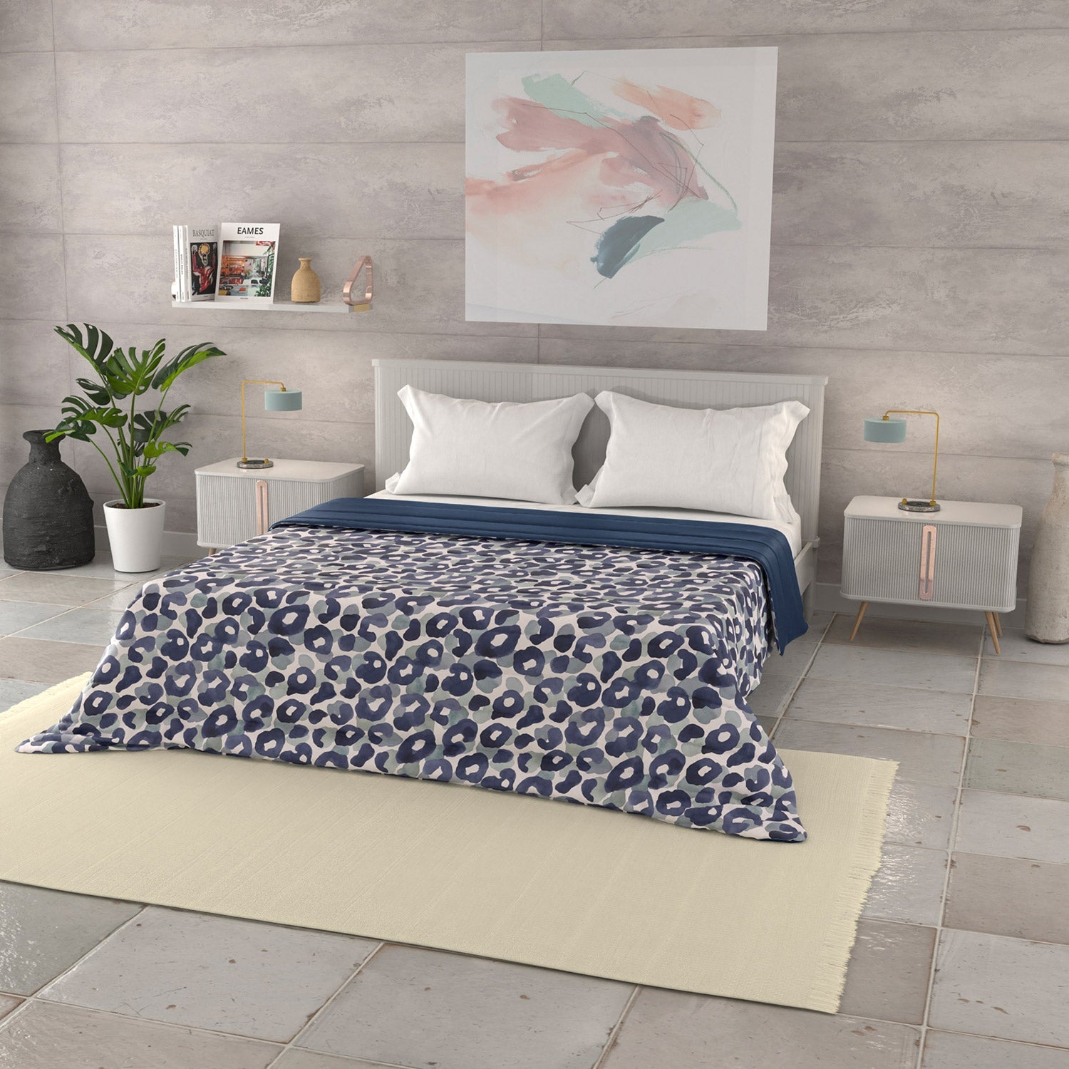 Trapuntino Matrimoniale 100gr con Stampa in Microfibra Wild