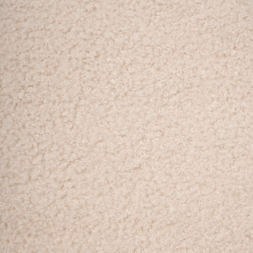 Set di 2 sedie da pranzo girevoli Rivestimento bouclé beige chiaro Base con gambe in metallo Sala da pranzo