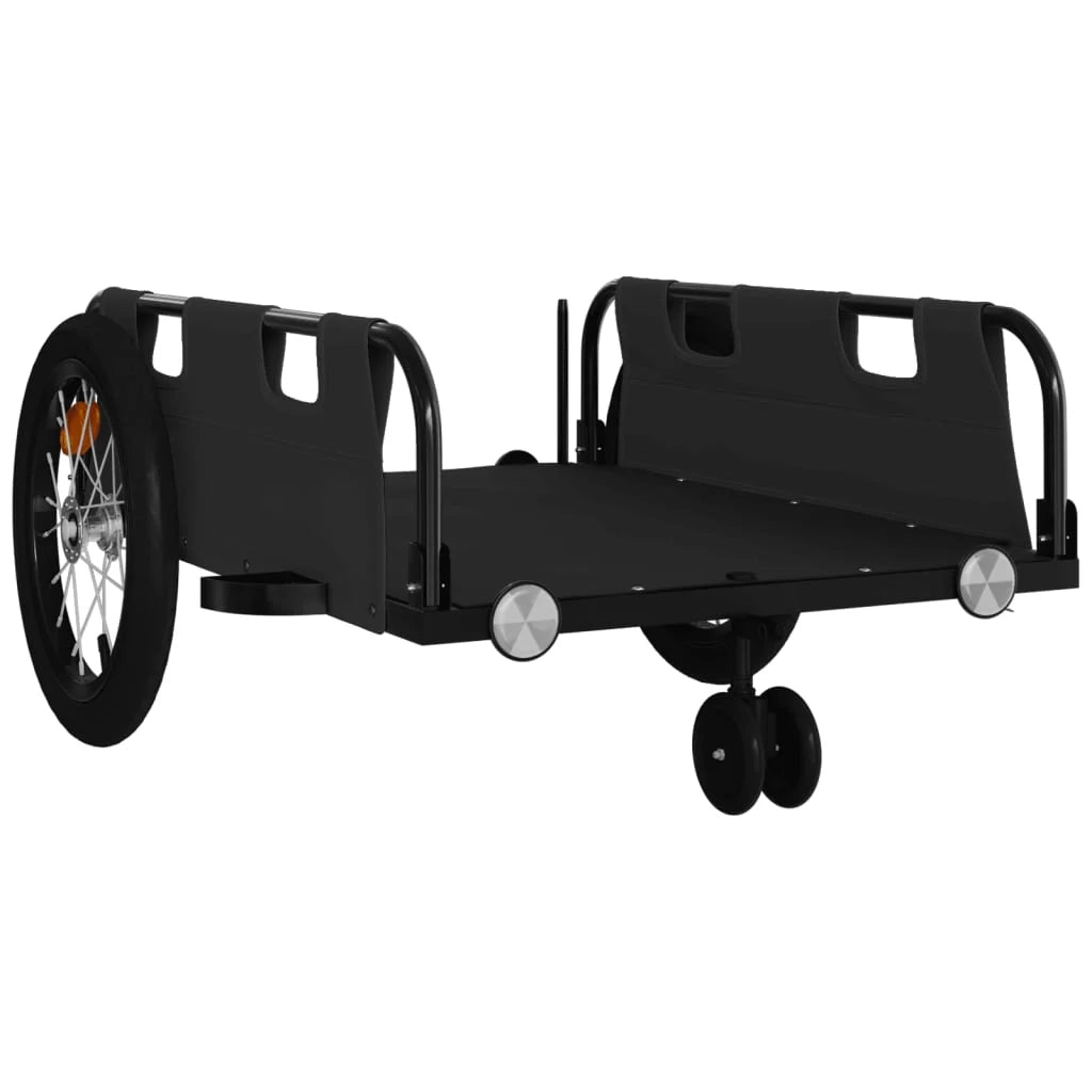 Rimorchio per trasporto biciclette tessuto Oxford ferro nero 02_0044402