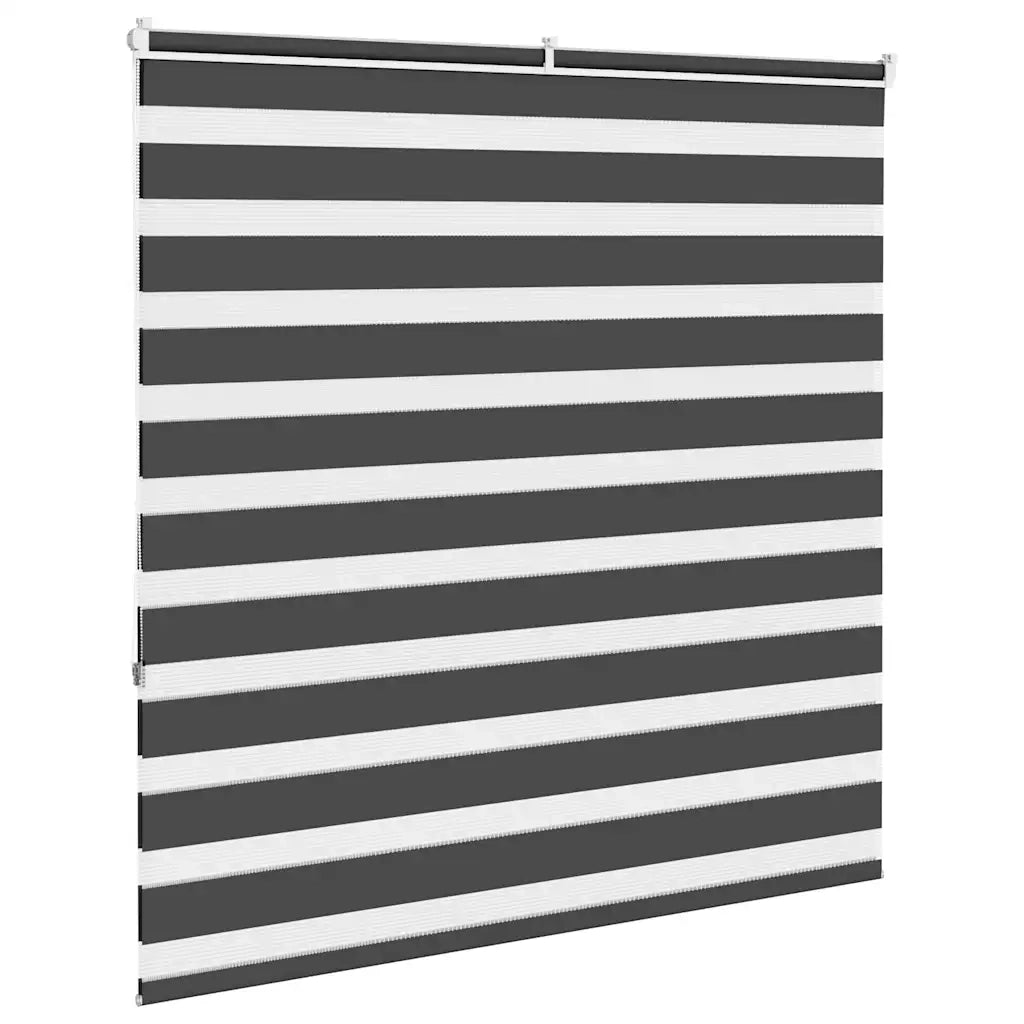 Tenda a Rullo Zebra Nero Larghezza Tessuto 140,9 cm Poliestere
