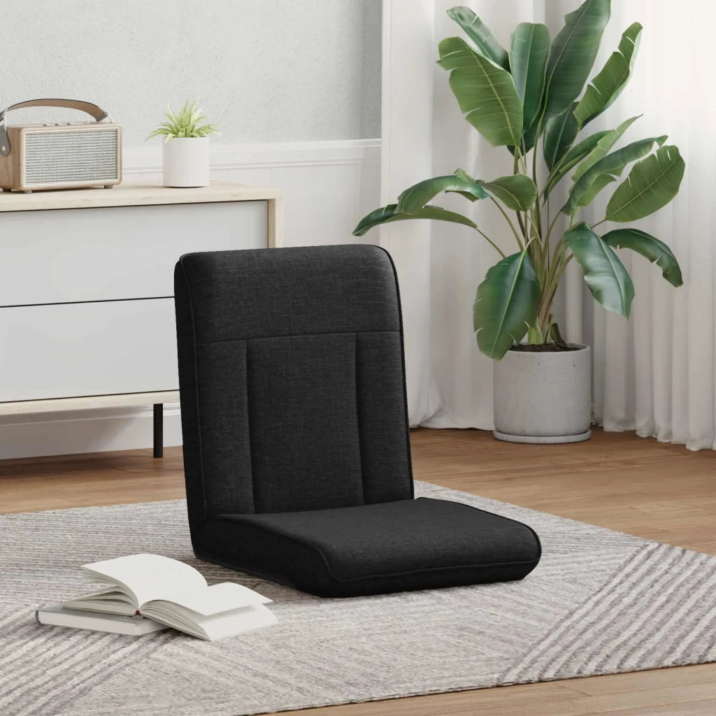 Sedia da Pavimento Nero 50 x 73 x 60 cm Tessuto 42028168
