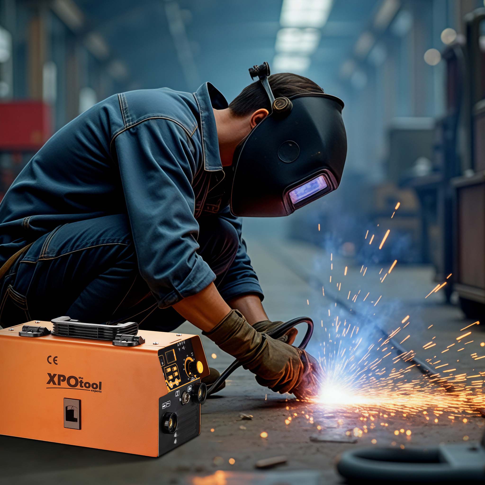 Saldatrice a Elettrodo MMA IGBT, Corrente Regolabile 30-120A, Accessori Inclusi, Display LED