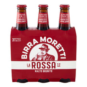 Birra moretti la rossa tre malti confezione bottiglie 3x33 cl