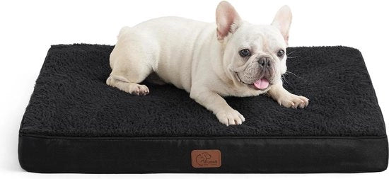 Letto per cani ortopedico per piccoli cani - nero - 76 x 51 x 7,6 cm