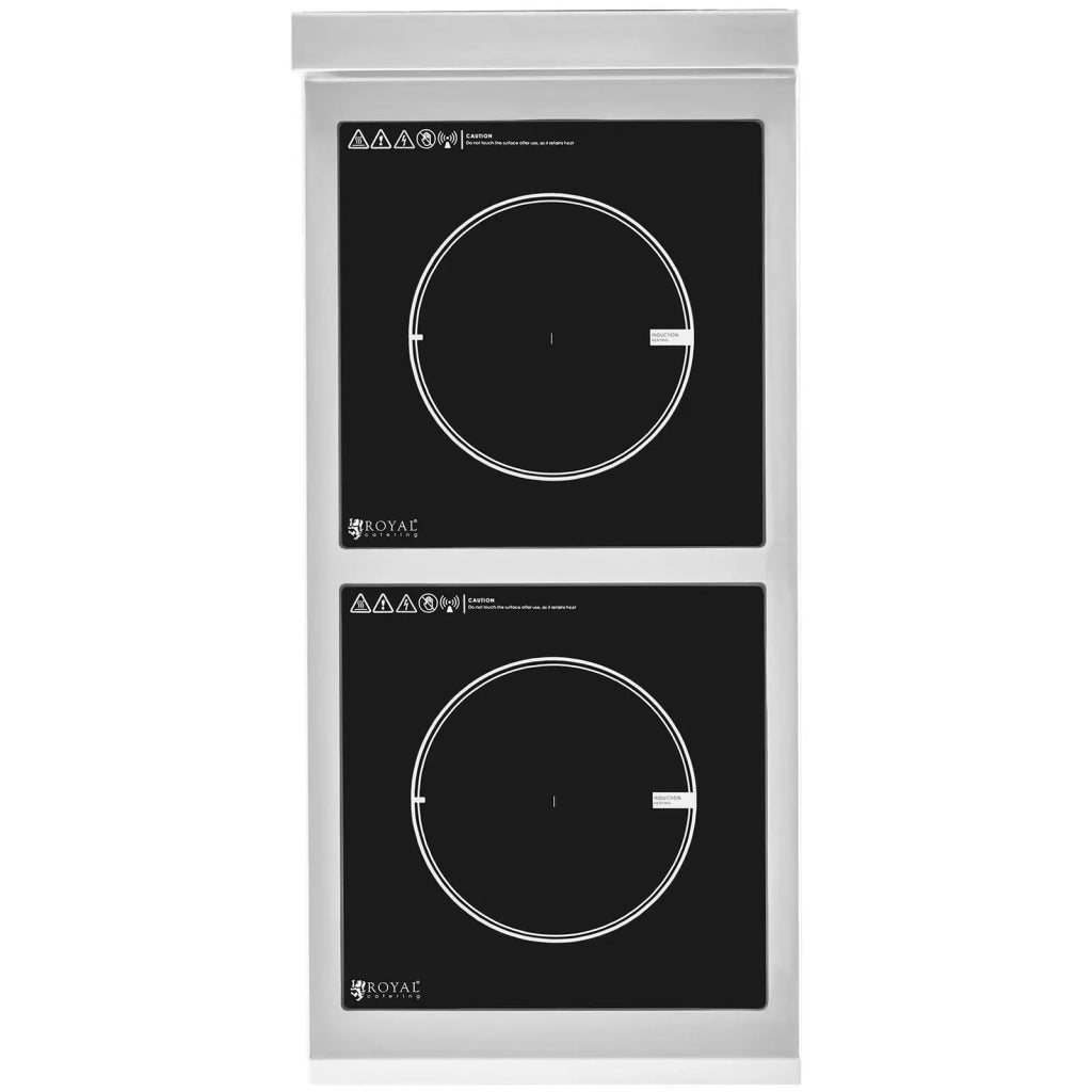 Piano cottura a induzione su gambe 2 x 20 cm 10 livelli di potenza timer acciaio inox 14_0008805