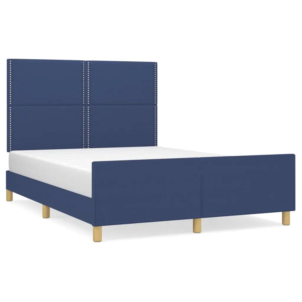 Giroletto senza Materasso Blu 140x200 cm in Tessuto 3124982
