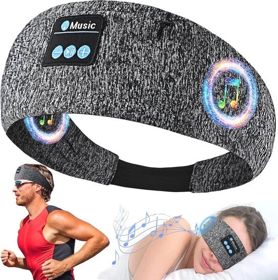 Cintura 3 in 1 con Cuffie Bluetooth Senza Fili e Maschera da Sonno - Ideale per lo Sport e la Relaxazione